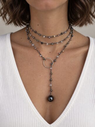 Collana Berta argento multicolor