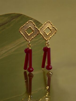 Orecchini Nodo rosso