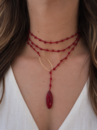 Collana Berta rossa