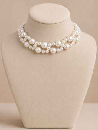 Choker Intreccio perle
