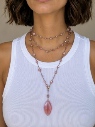 Collana Gilda rosa