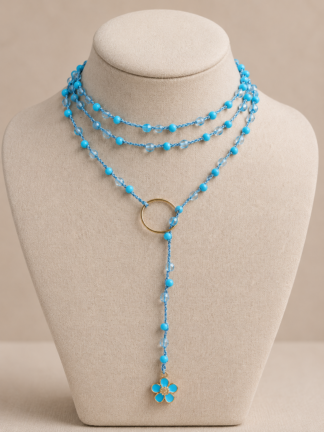Collana Berta azzurra