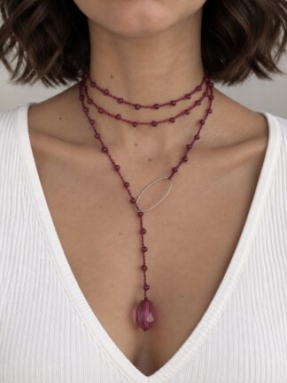 Collana Berta fucsia
