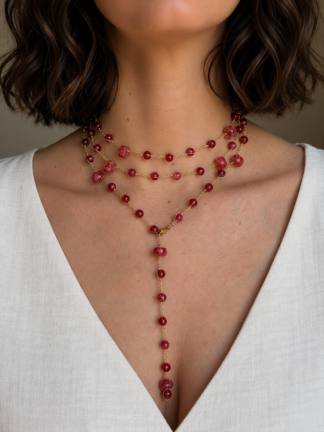 Collana Berta ciliegia