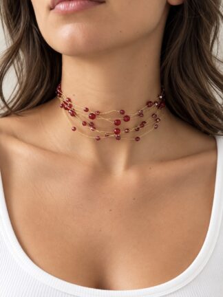 Choker Maggie rosso